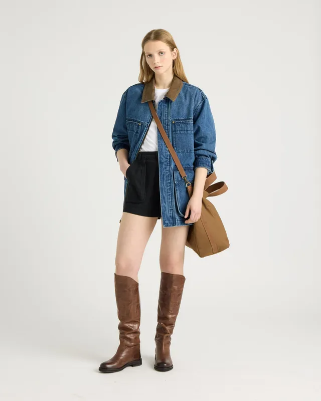 kanuk-kildaire-veste-en-denim-homme-col-nubuck-poches image 1