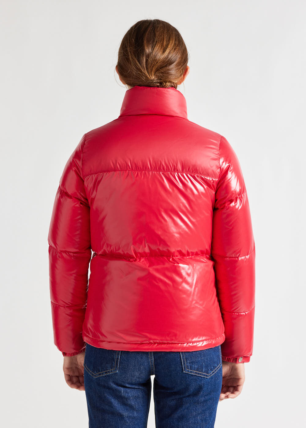 pyrenex-goldin-doudoune-courte-brillante-femme-ribbon-red image 4