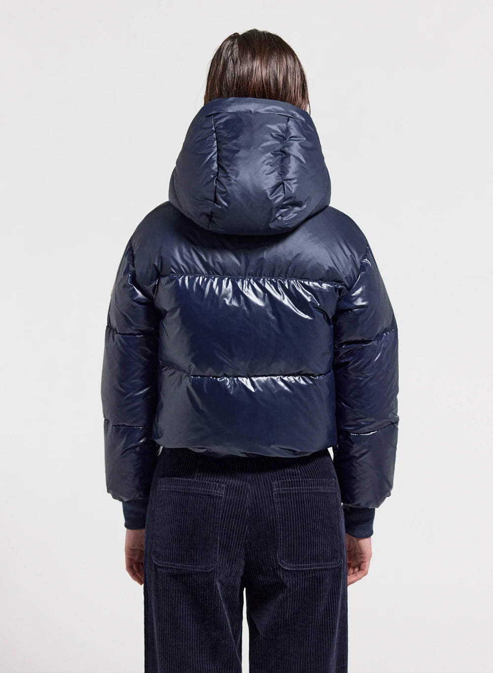pyrenex-altic-doudoune-courte-femme-capuche-bleu-marine image 4