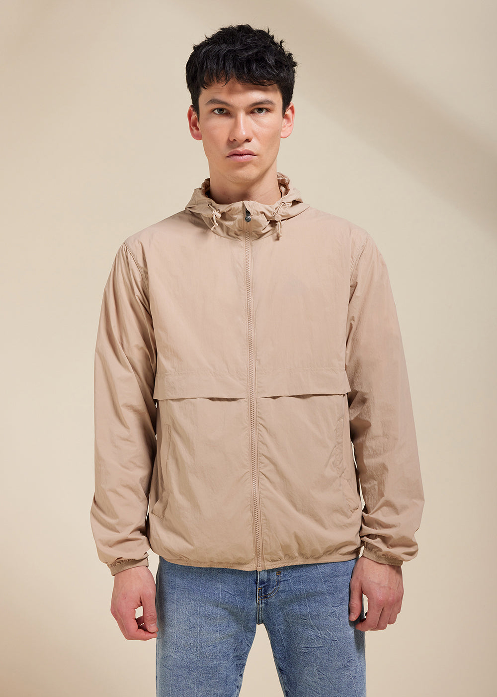 pyrenex-ridge-coupe-vent-unisexe-capuche-cuban-sand image 1