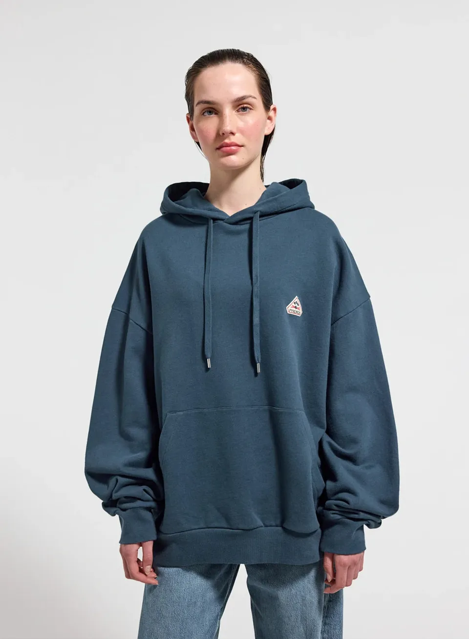 pyrenex-journey-sweat-capuche-unisexe-coton-bio-bleu-azur image 1