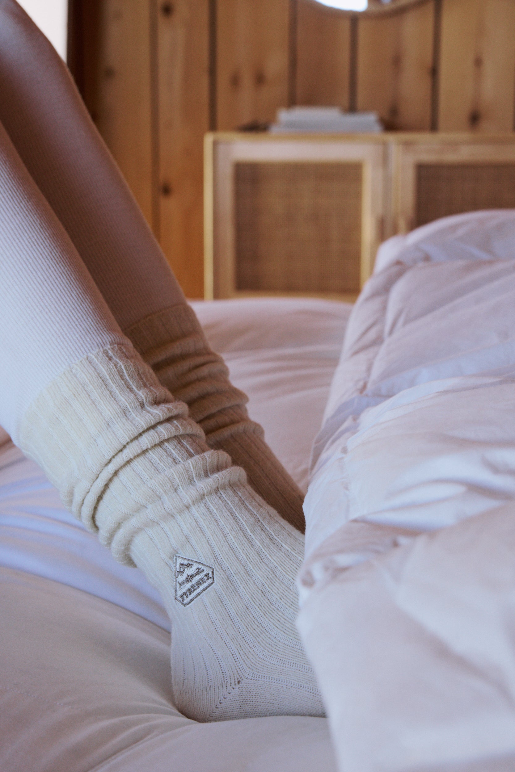 pyrenex-cocoon-chaussettes-beige-laine-m-rinos-cachemire image 2