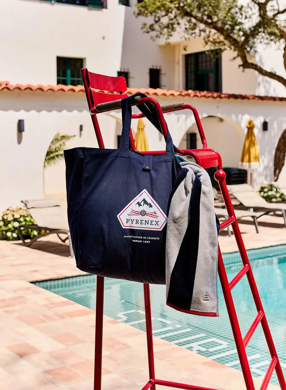 pyrenex-maxi-tote-bag-bleu-marine-coton-pais-320-g-m image 1