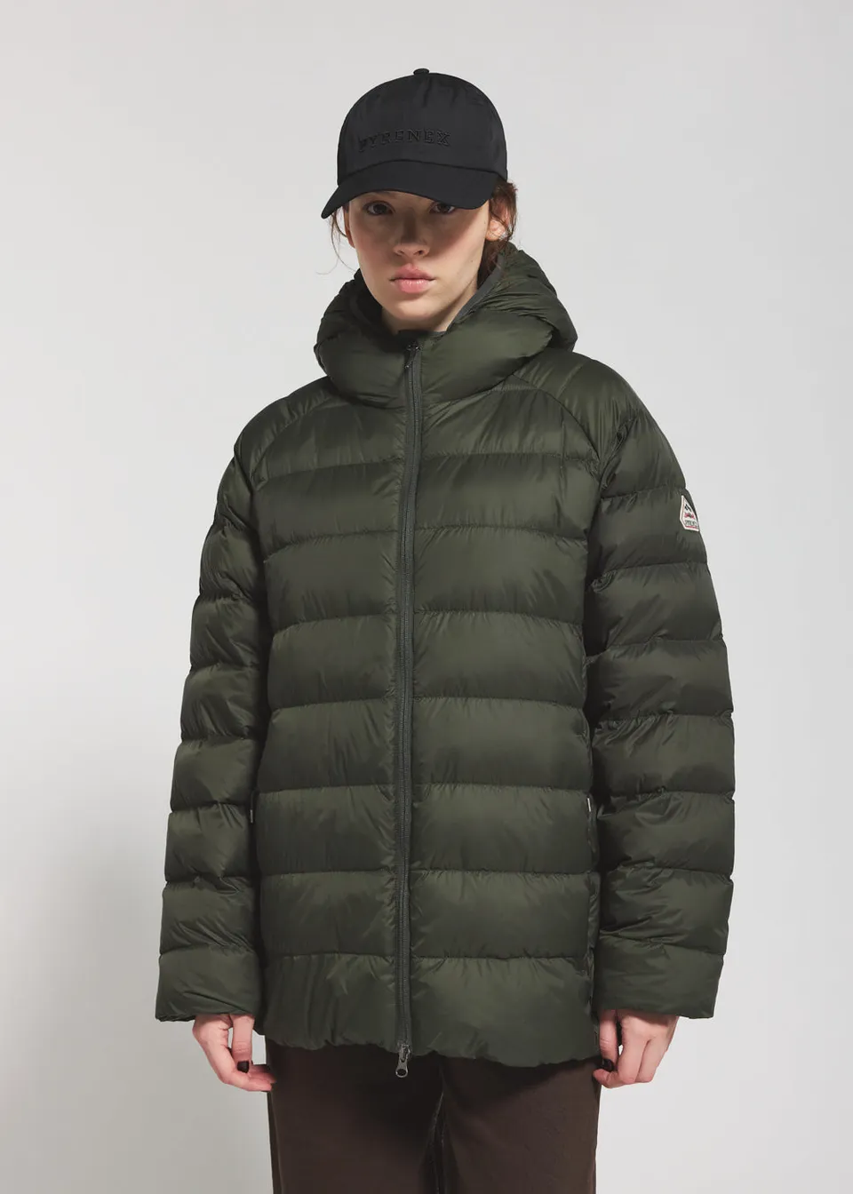 doudoune-capuche-homme-pyrenex-arial-kaki-fonc image 1