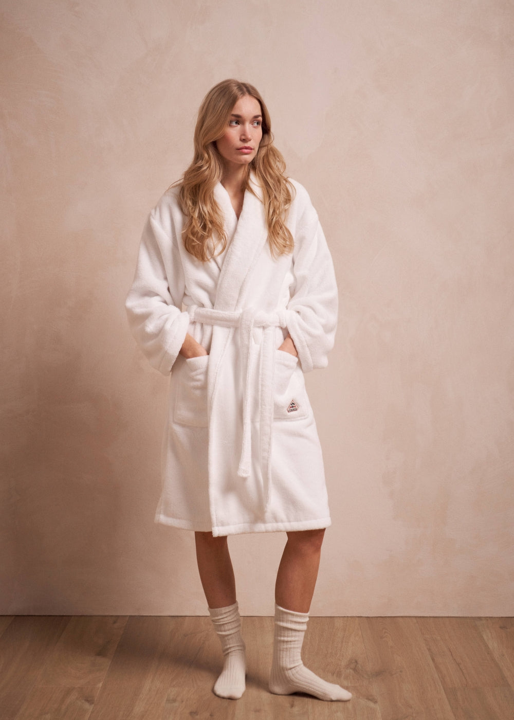 peignoir-en-coton-blanc-pyrenex-hana-ponge-premium image 5