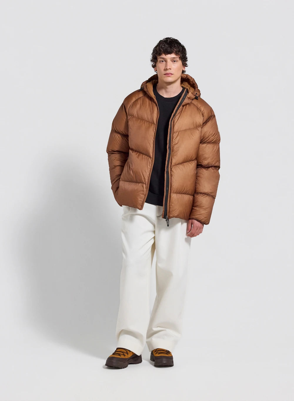 pyrenex-helium-doudoune-hiver-capuche-homme-marron-clair image 2