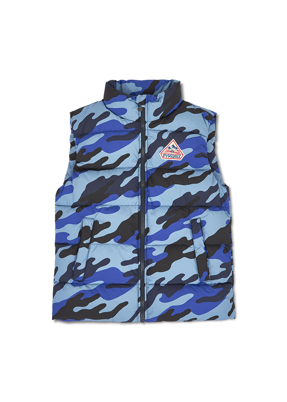 pyrenex-john-gilet-sans-manche-unisexe-camo-blue-print image 4