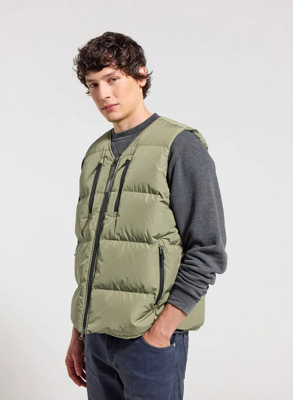 pyrenex-doudoune-sans-manches-homme-solace-kaki-clair image 1
