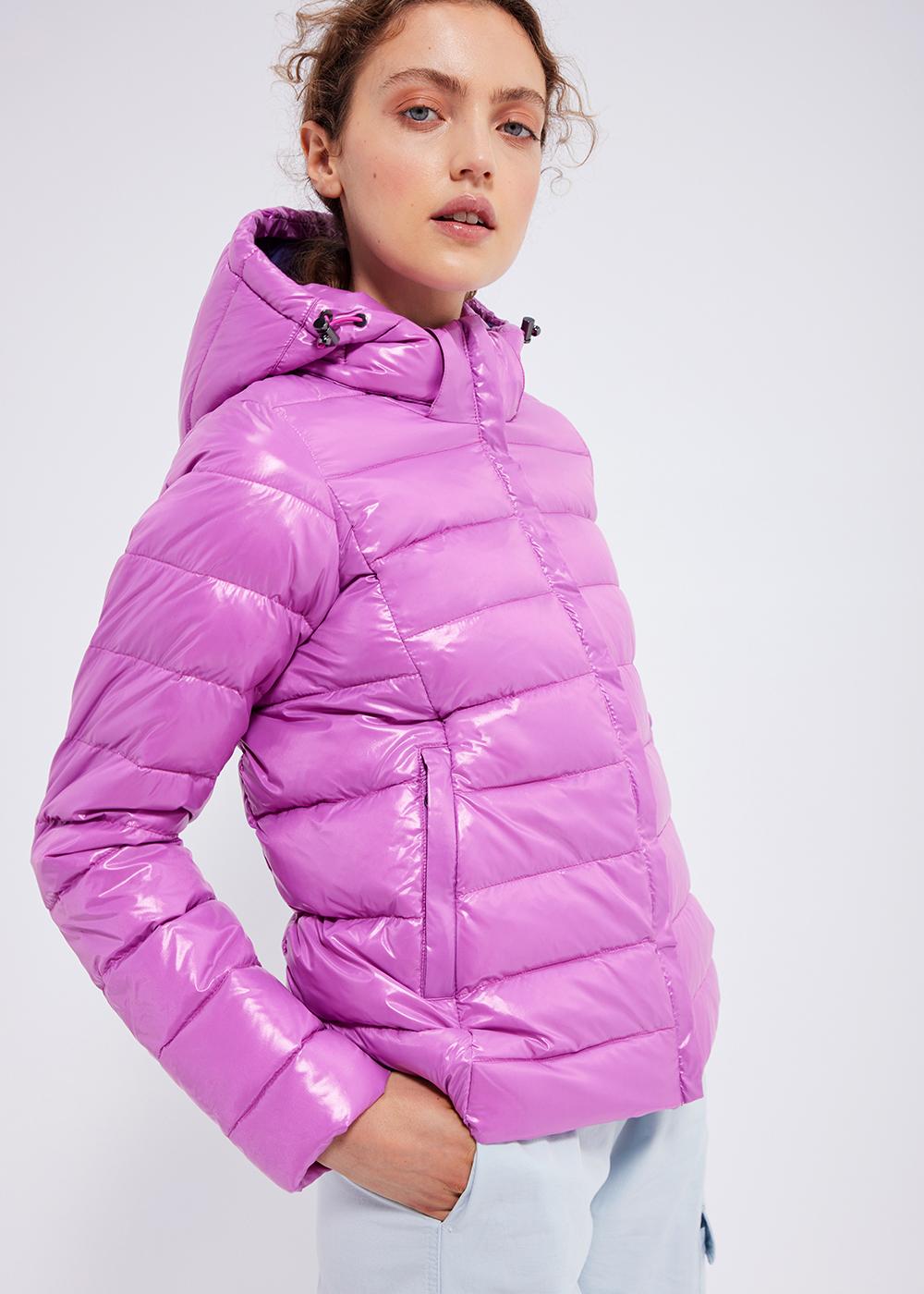 pyrenex-spoutnic-doudoune-brillante-femme-fuchsia image 2