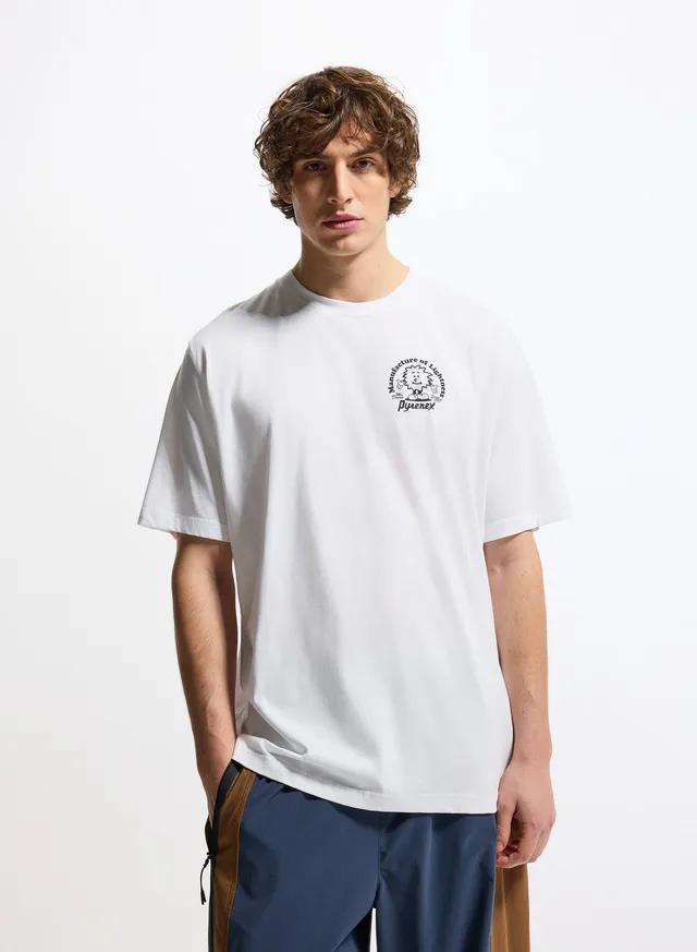 pyrenex-mfg-tee-t-shirt-unisexe-blanc-en-coton-biologique image 1