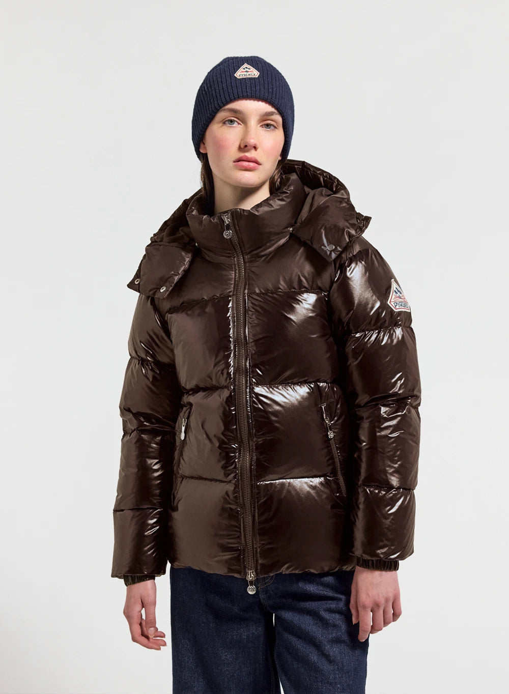 pyrenex-lively-doudoune-brillante-femme-marron image 1