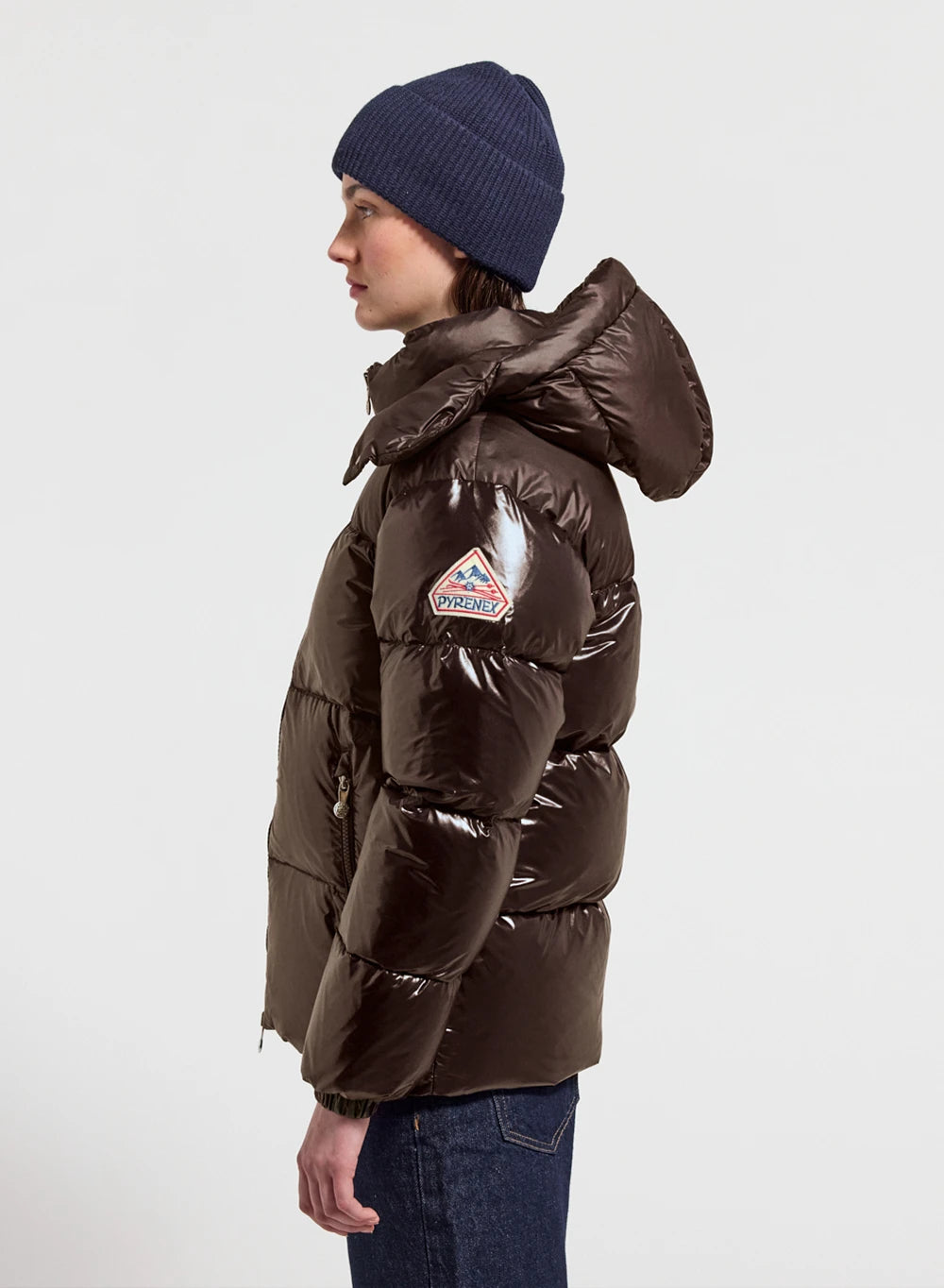 pyrenex-lively-doudoune-brillante-femme-marron image 3