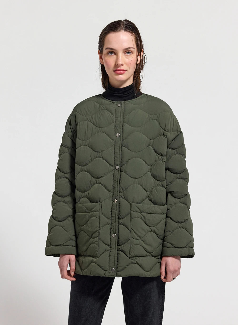 pyrenex-sienna-doudoune-l-g-re-femme-kaki-duvet-fran-ais image 1