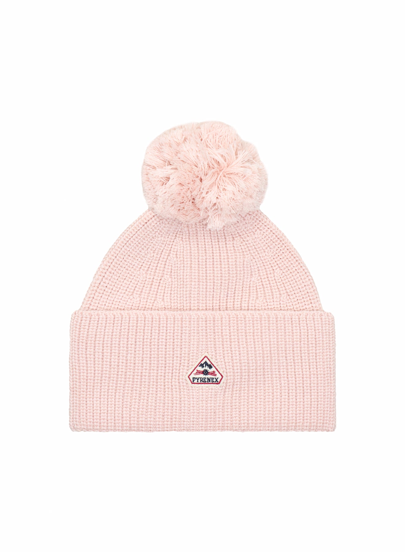 pyrenex-eki-bonnet-pompon-laine-enfant-rose-clair image 2