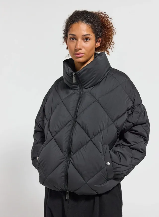 pyrenex-adele-doudoune-oversize-col-enveloppant-femme-noire image 1