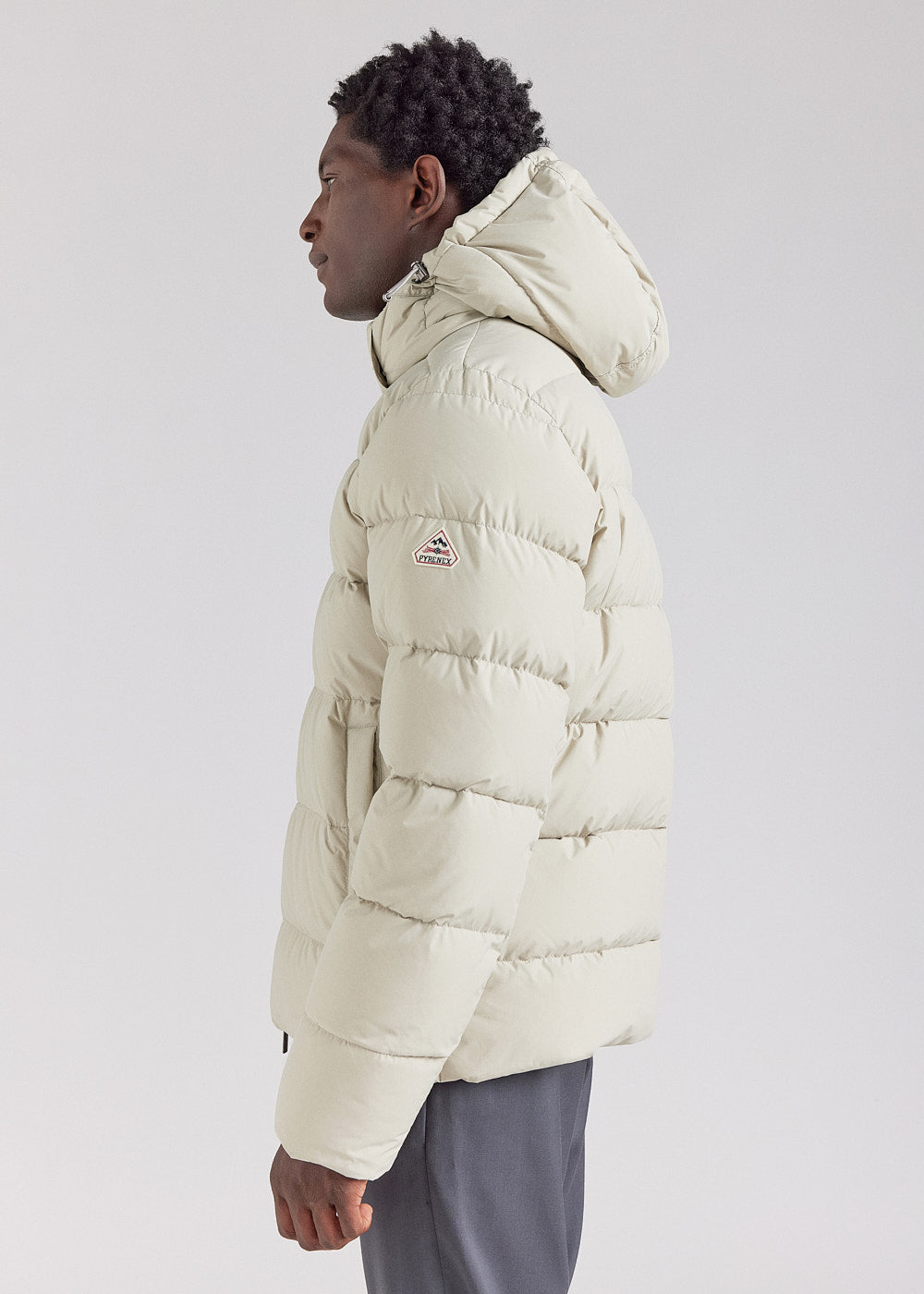 pyrenex-spoutnic-doudoune-homme-willow-grey-capuche-amovible image 6
