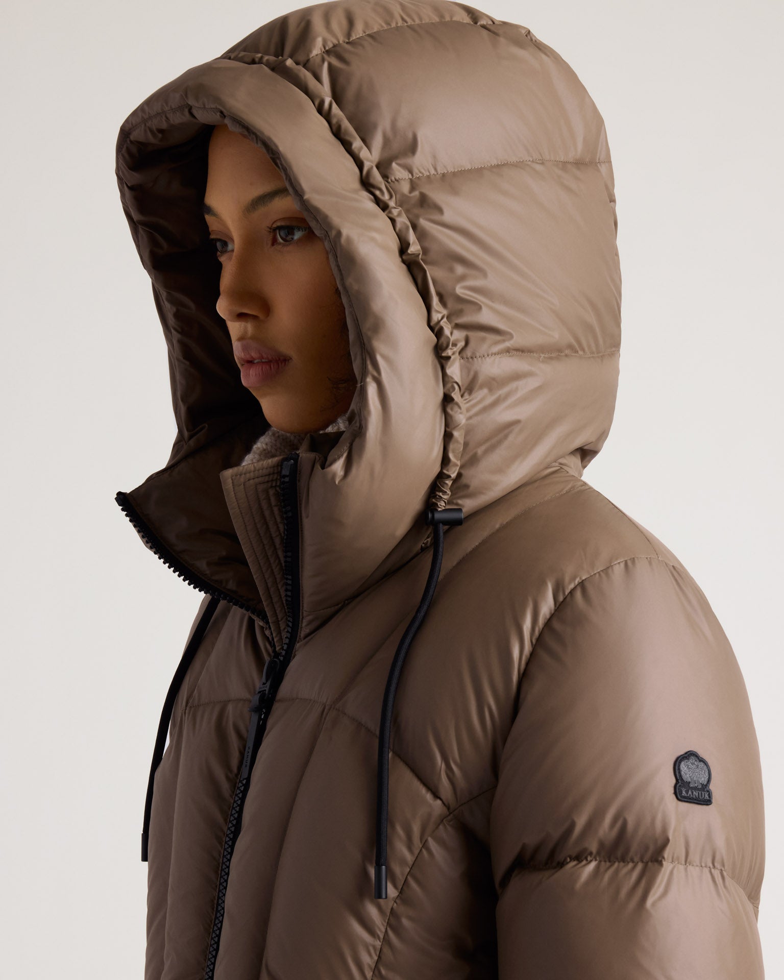 kanuk-notting-hill-brillant-manteau-long-matelass-femme-capuche image 5