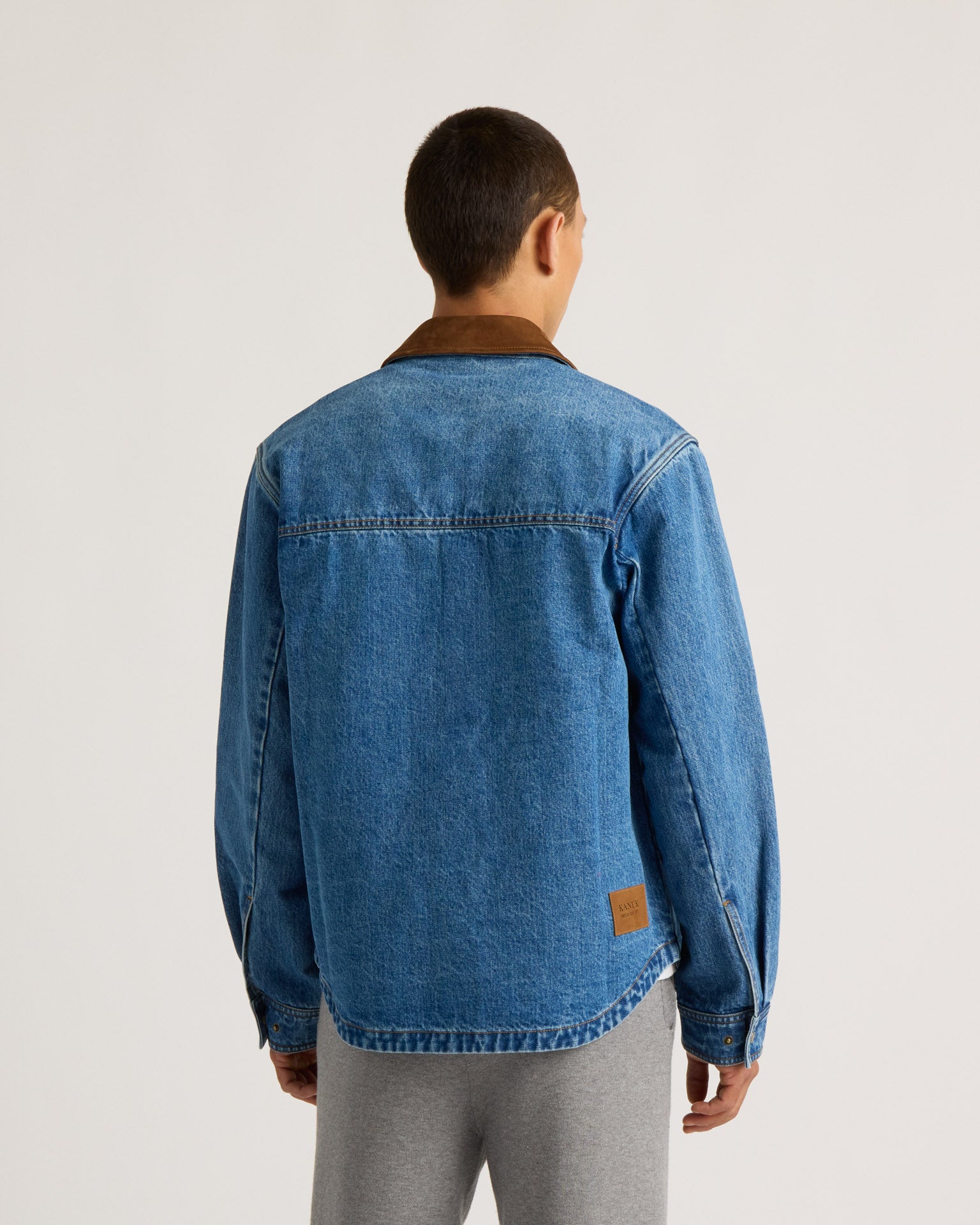 kanuk-brisebois-surchemise-en-jean-et-nubuck image 4