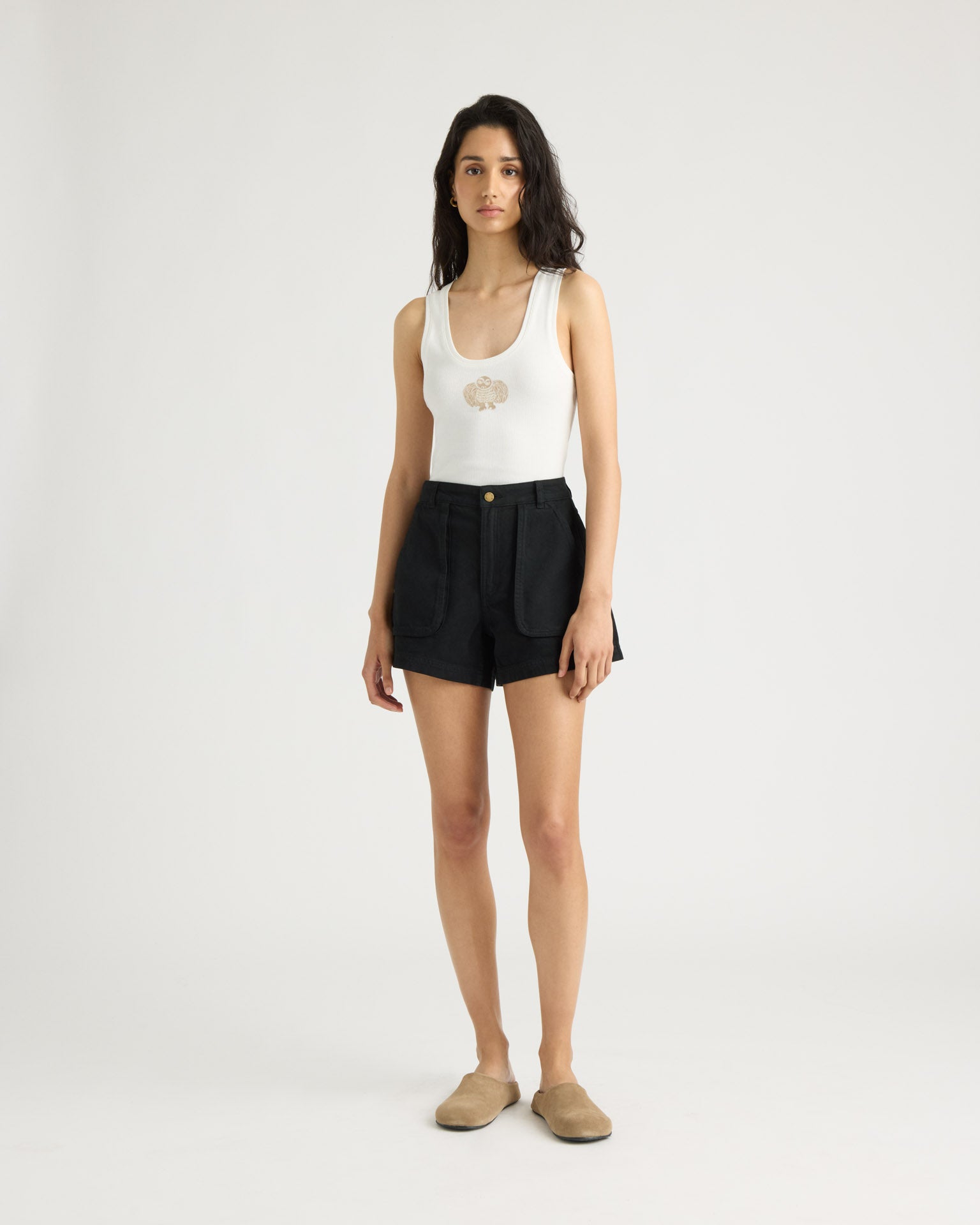 kanuk-kegaska-short-cargo-en-coton-taille-haute-femme image 1