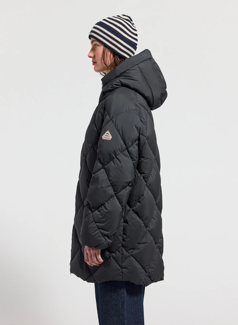 pyrenex-adele-parka-doudoune-longue-femme-capuche-noire image 3