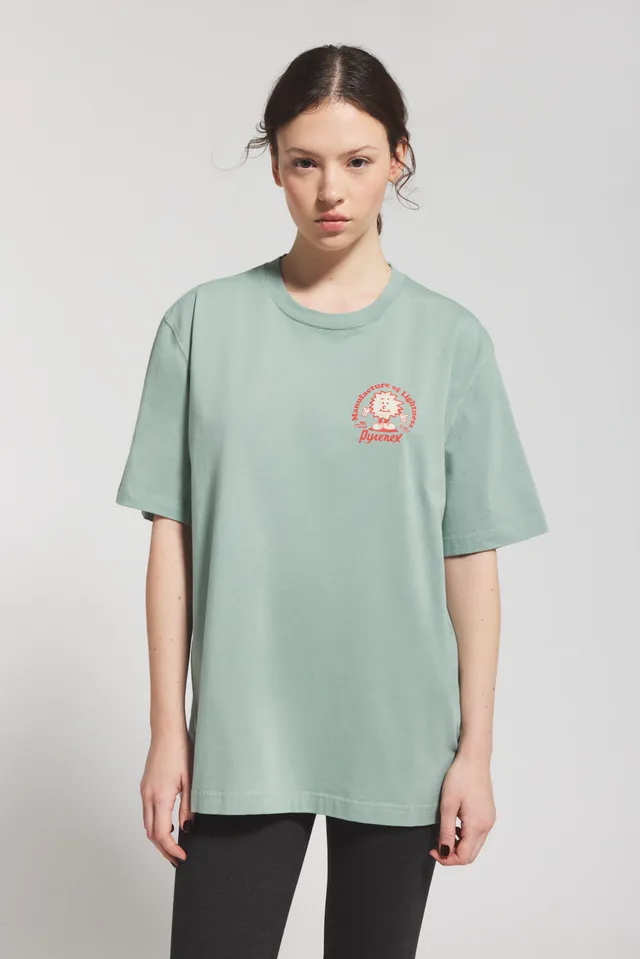 pyrenex-mfg-tee-t-shirt-unisexe-coton-biologique-vert-d-eau image 1