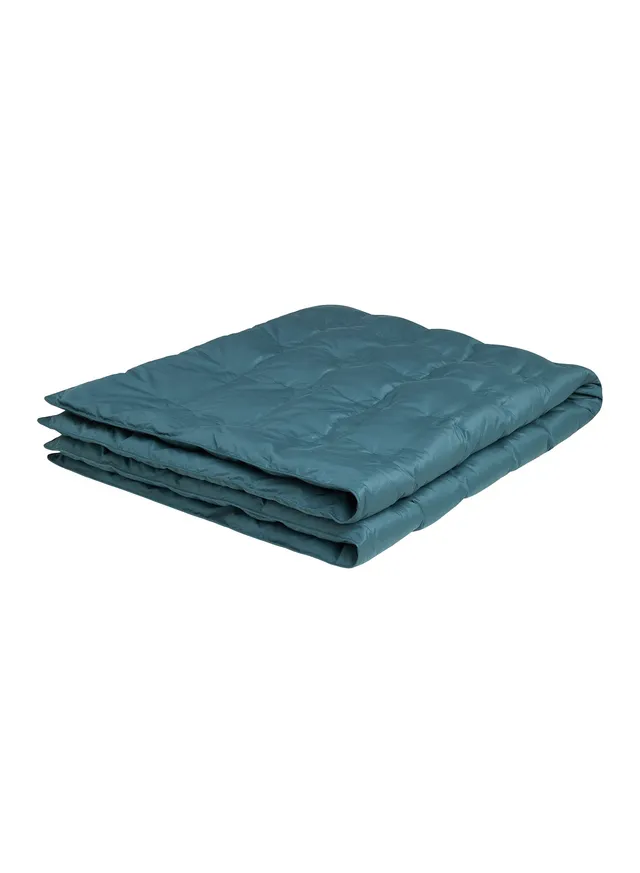 plaid-en-duvet-pyrenex-caresse-paon image 1