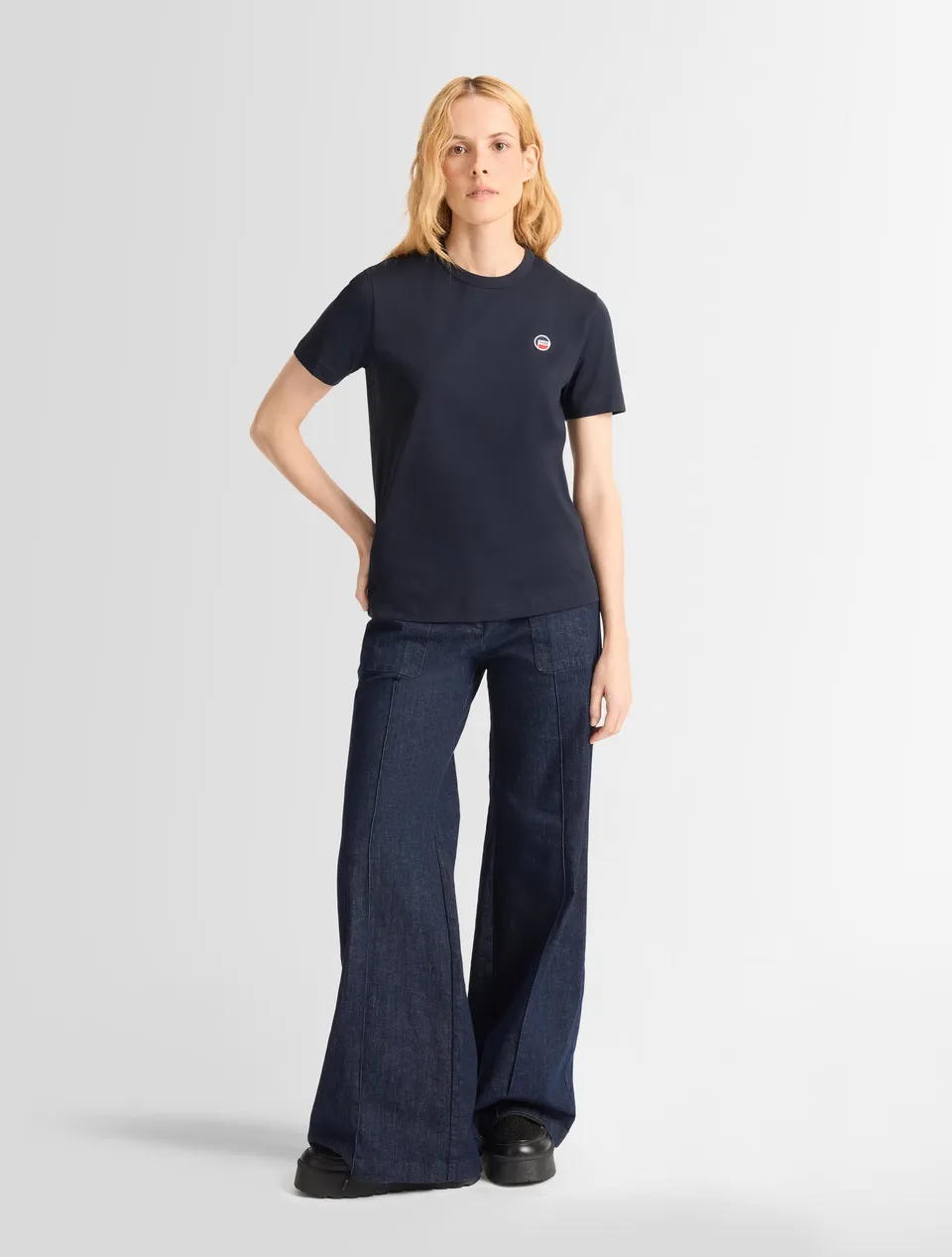 fusalp-t-shirt-talixe-manches-courtes-coton-col-rond-badge image 1
