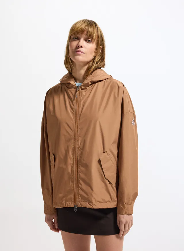 coupe-vent-pyrenex-pyrite-femme-marron-imperm-able-capuche image 1