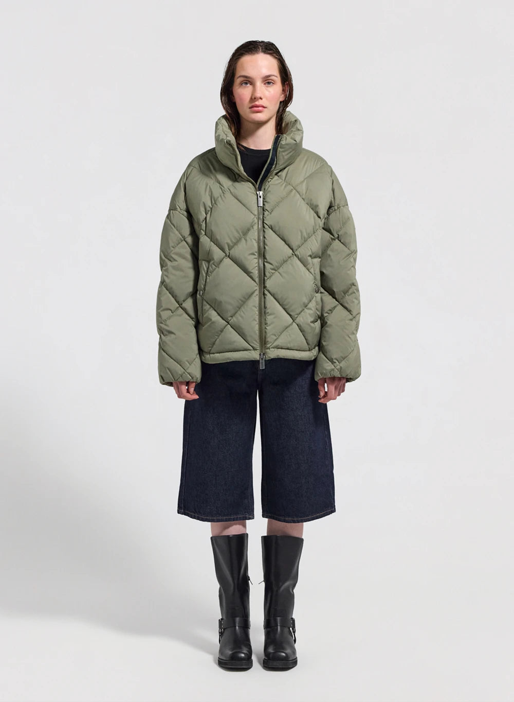pyrenex-adele-doudoune-oversize-femme-kaki-clair image 2