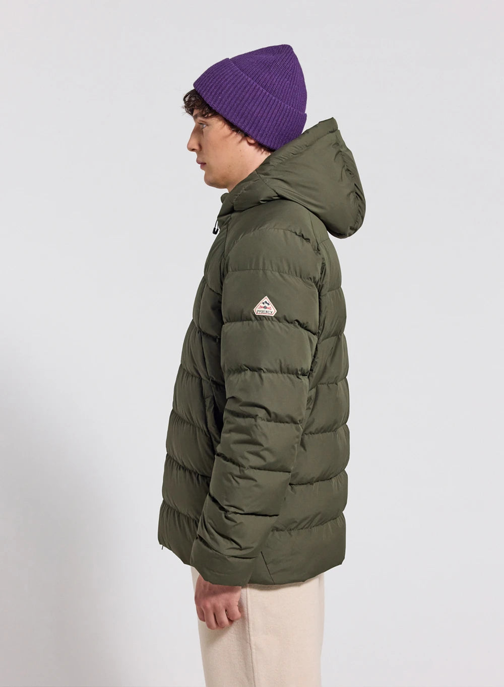 pyrenex-kepler-doudoune-capuche-homme-kaki-fonc image 3