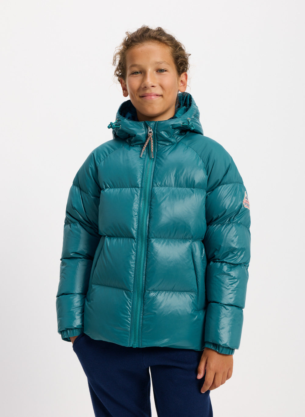 pyrenex-sten-doudoune-capuche-enfant-bleu-turquoise-unisexe image 1