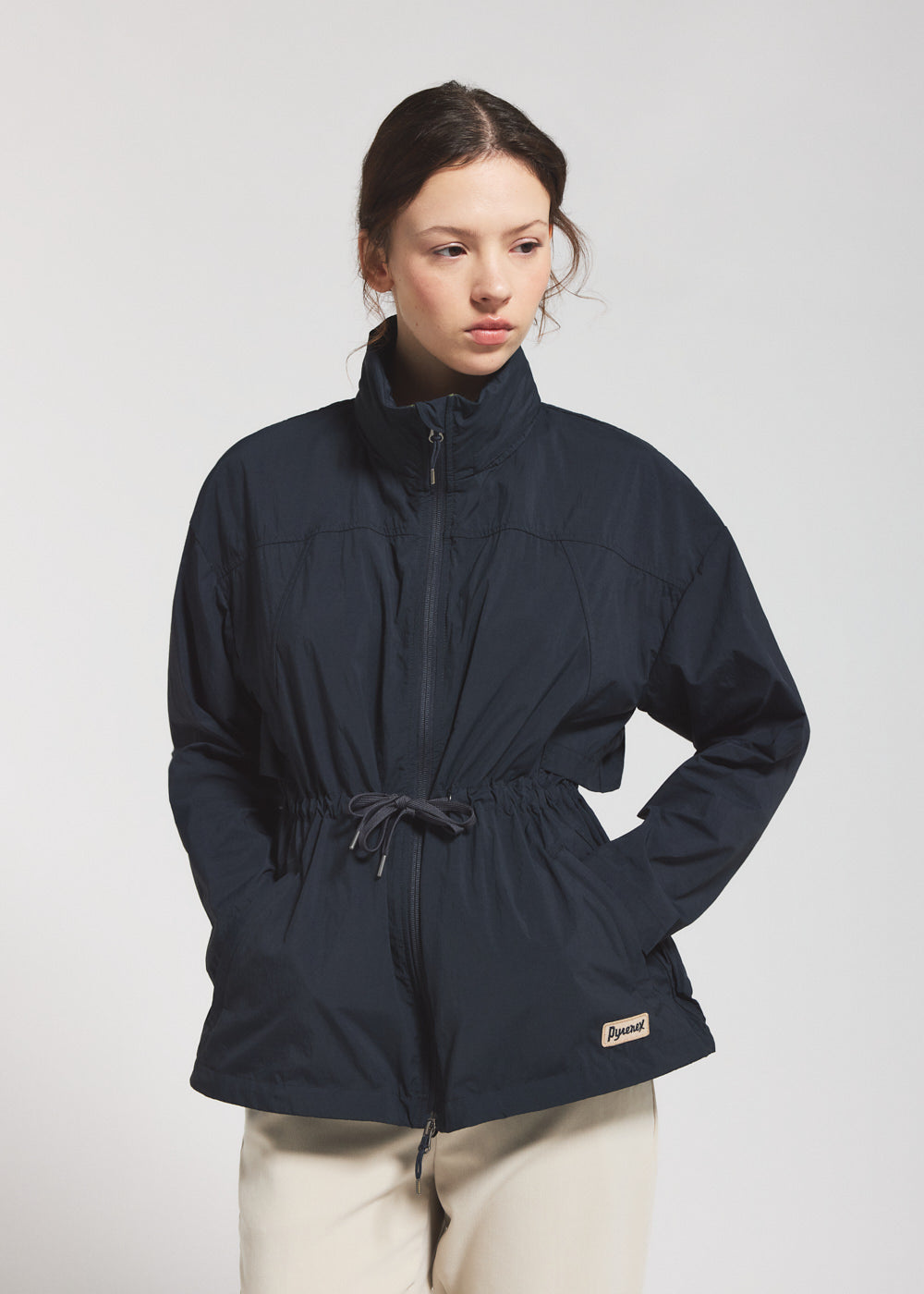 pyrenex-climb-coupe-vent-court-femme-bleu-marine image 1