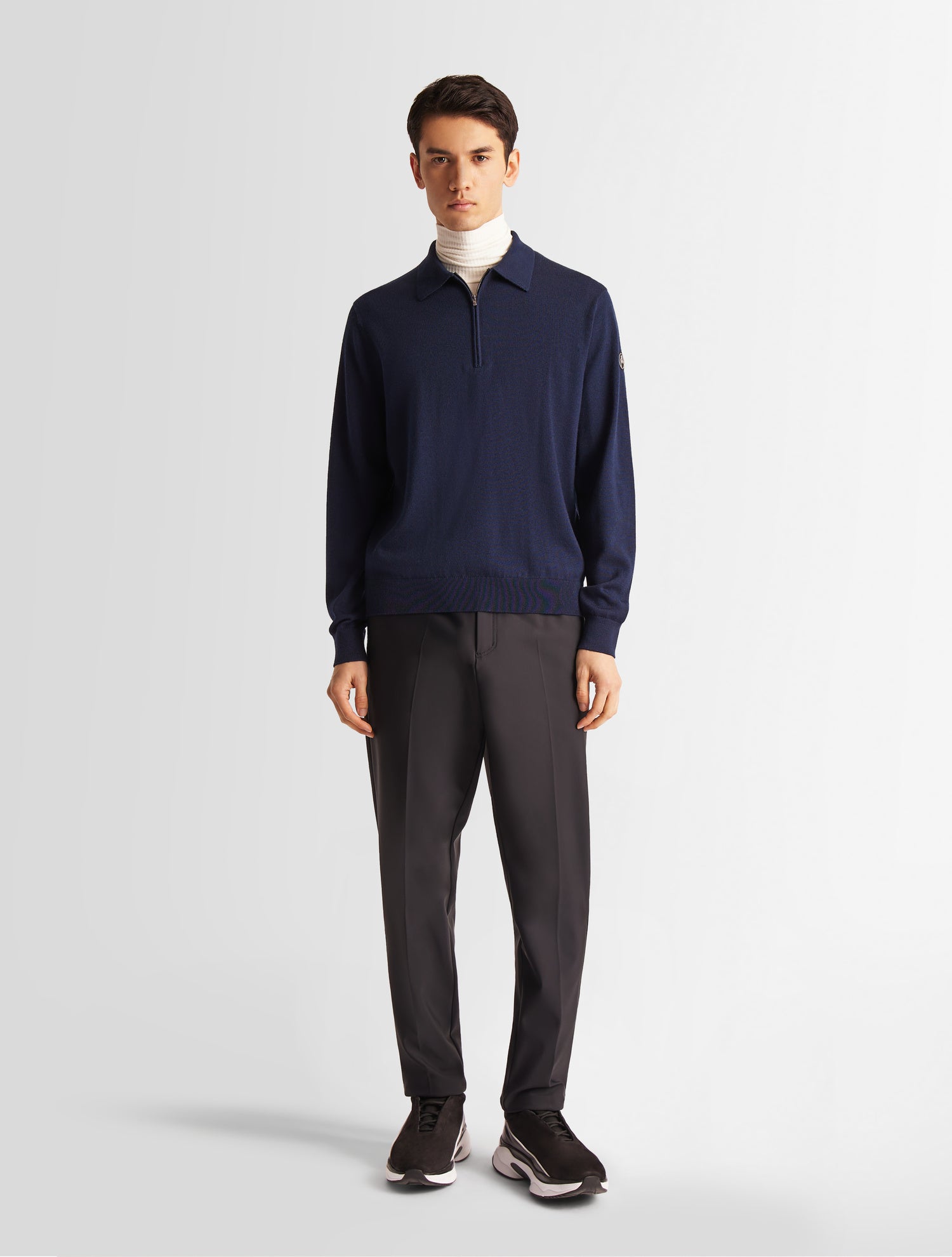fusalp-pull-clovis-pull-polo-zipp-homme-laine-et-soie image 1