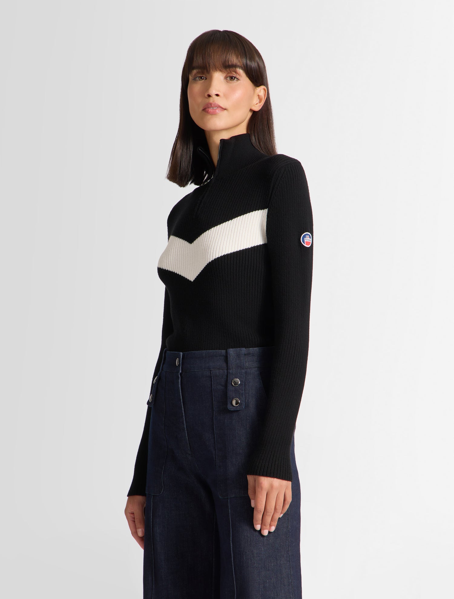 fusalp-pull-andromede-viscose-bande-v-contrastante-2 image 2
