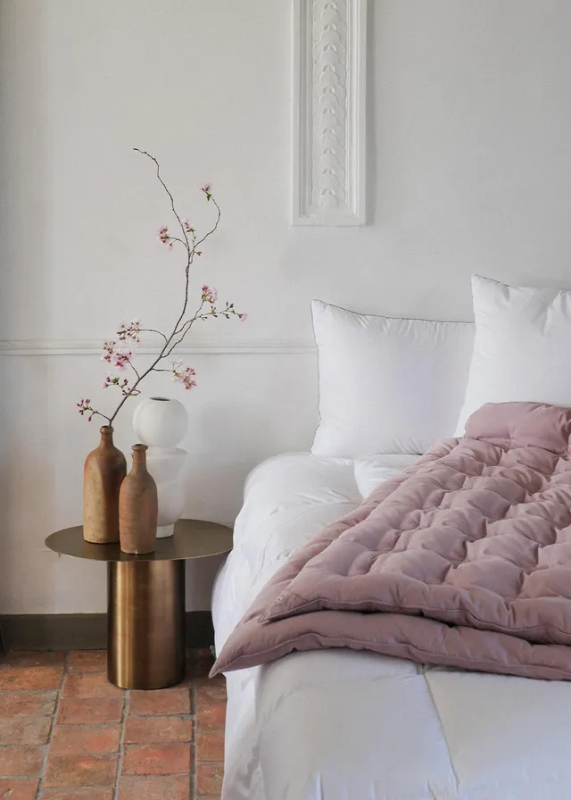 pyrenex-caresse-plaid-bois-de-rose-duvet image 1
