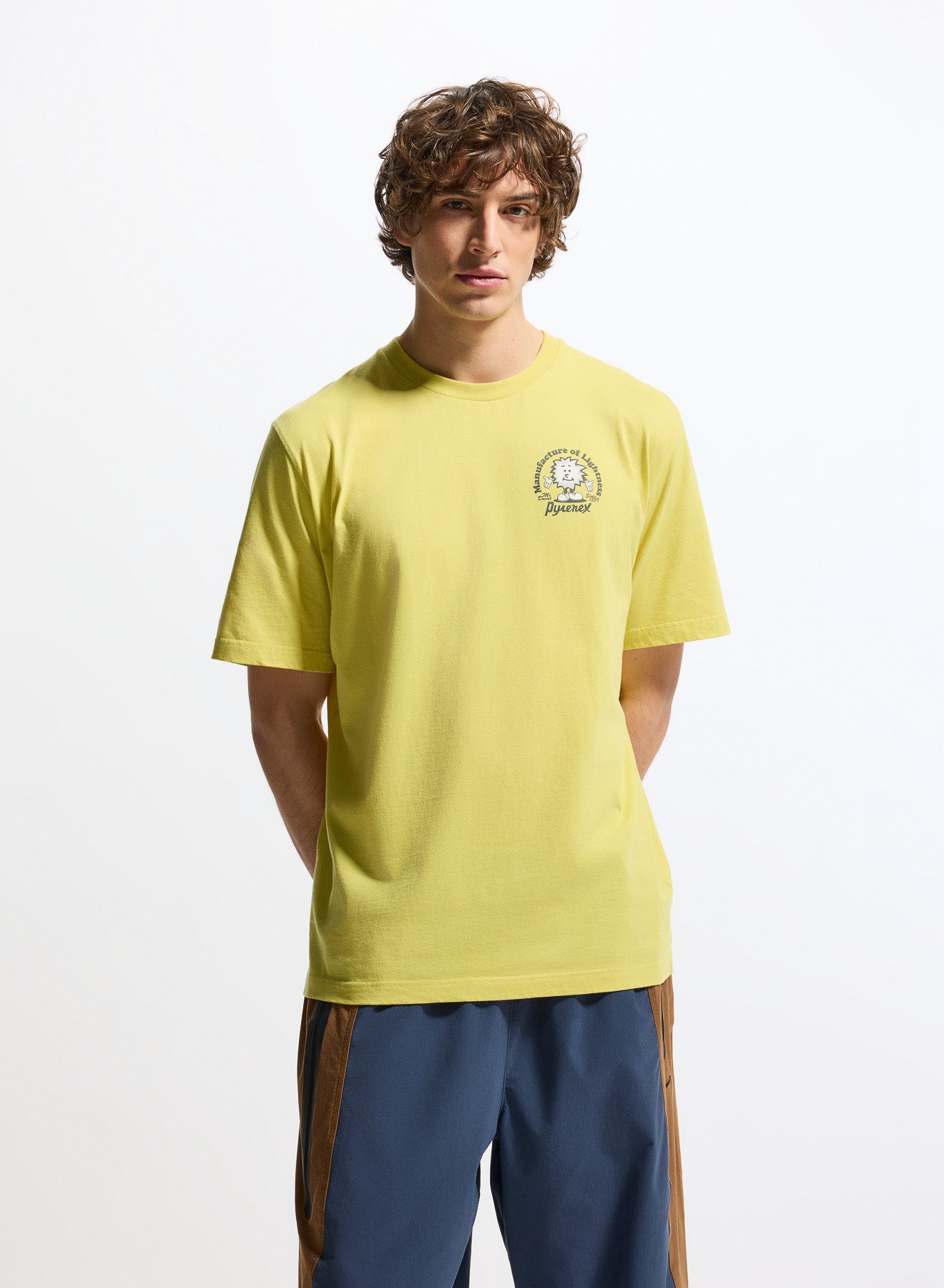 pyrenex-mfg-tee-t-shirt-unisexe-en-coton-biologique-jaune image 2