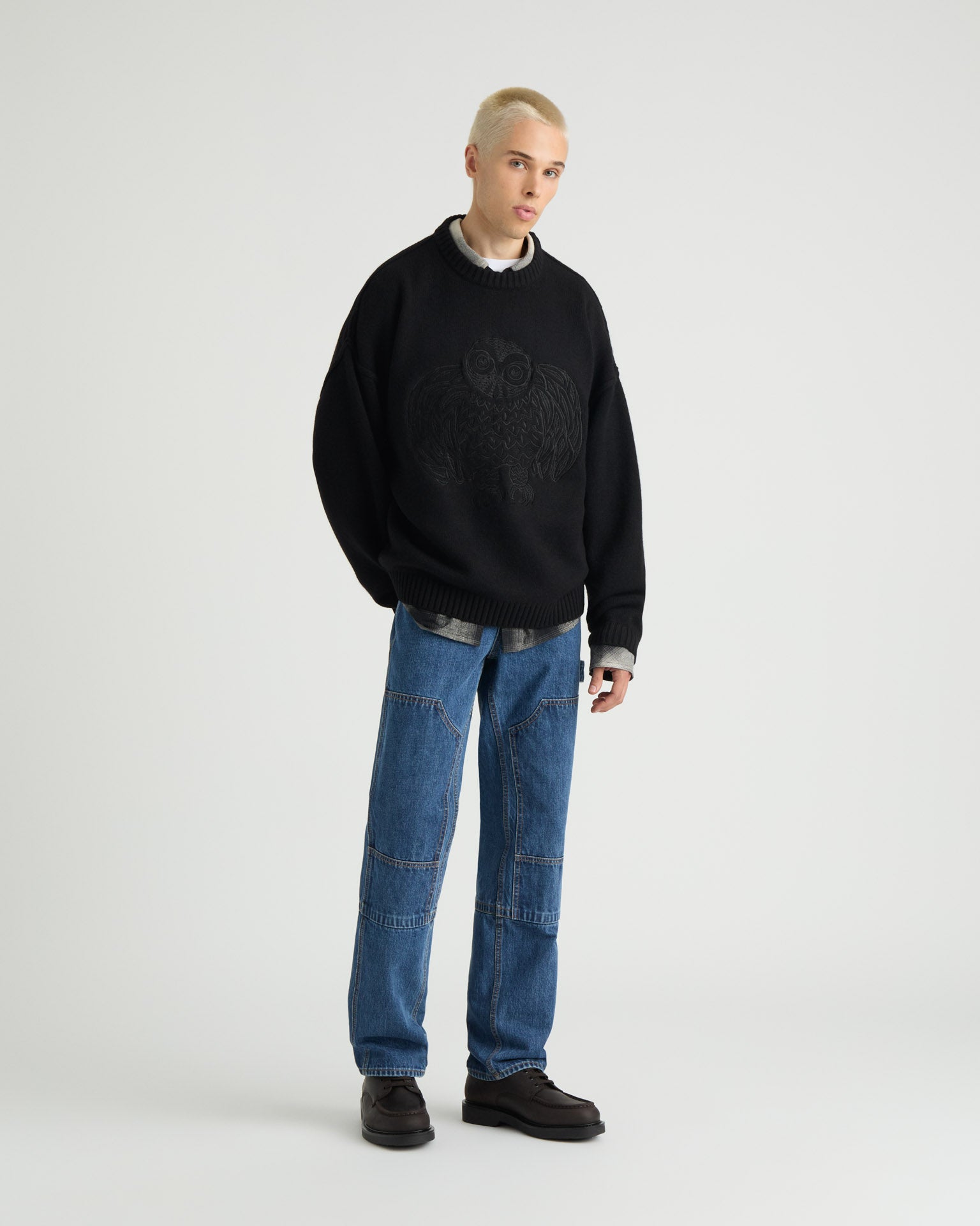 kanuk-flocon-pull-col-rond-logo-harfang-unisexe image 6