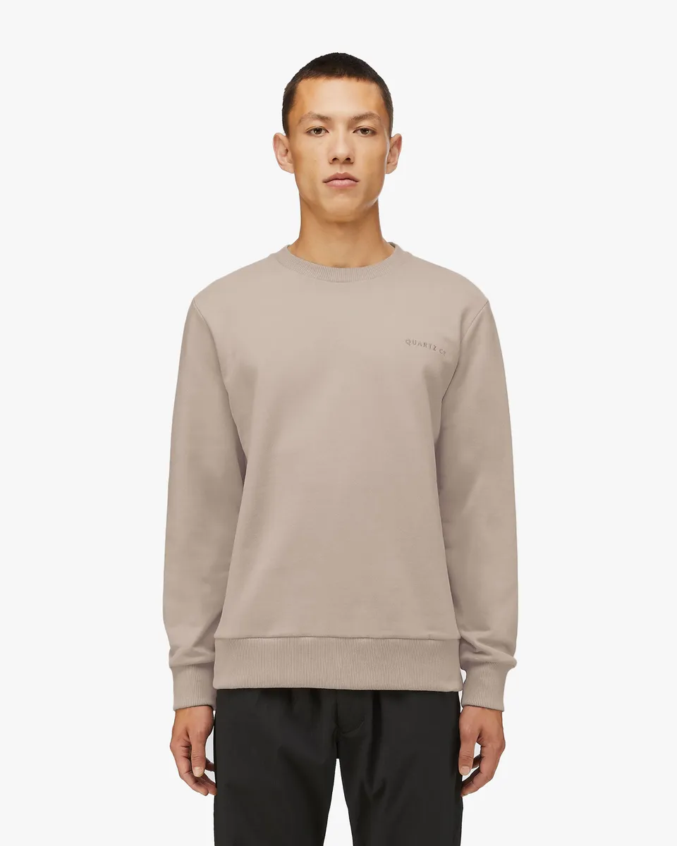 quartz-co-daxon-sweat-col-rond-coton-bio-380-g-m2 image 1