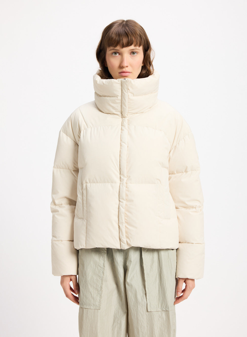 pyrenex-harmonie-crop-doudoune-courte-femme-beige-clair image 1