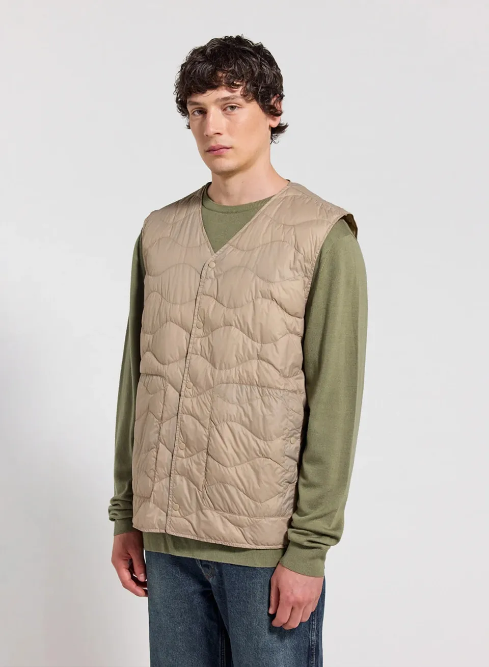 pyrenex-handy-vest-gilet-doudoune-homme-beige-clair image 1