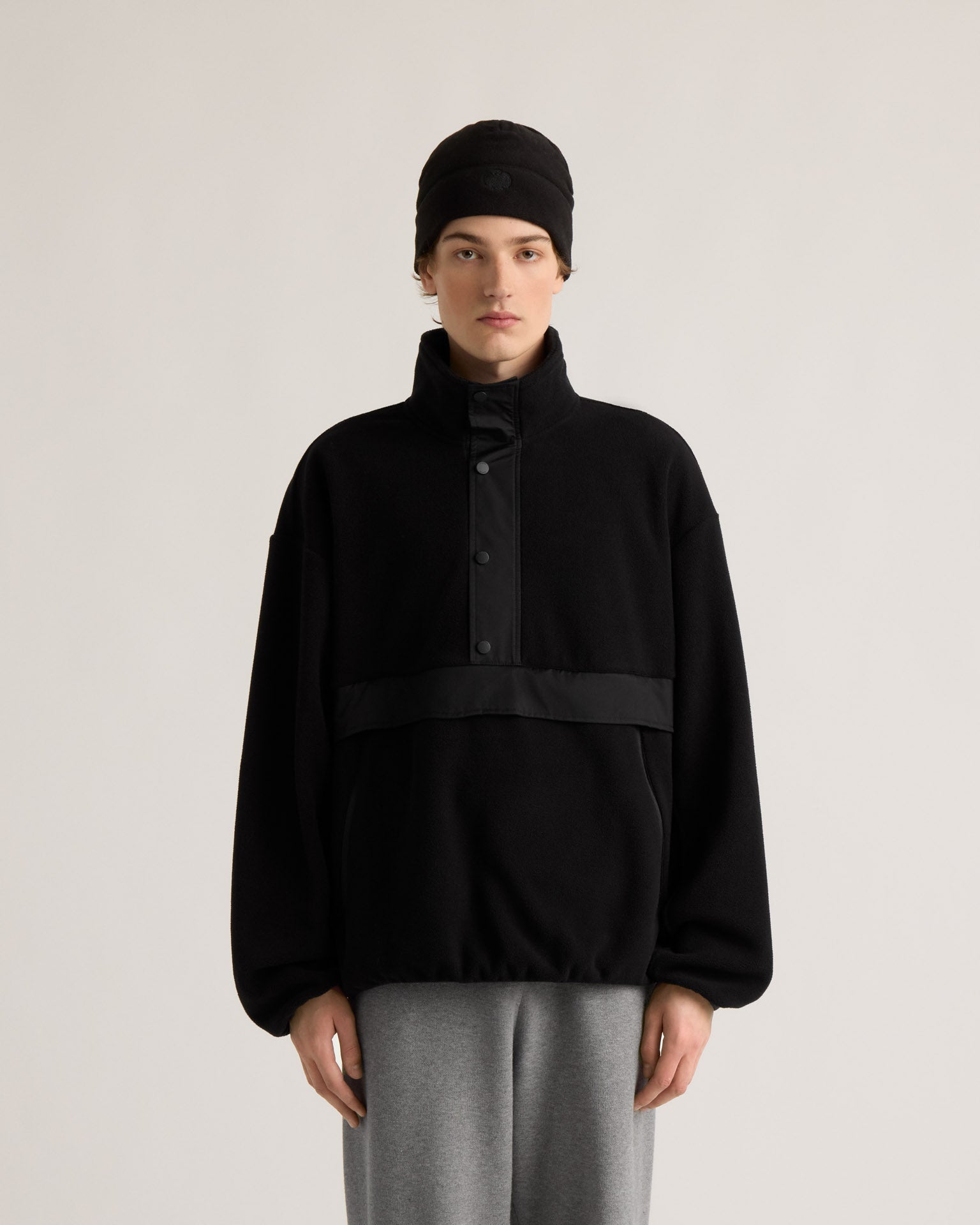 kanuk-pull-albanel-homme-molleton-polaire-col-montant-poches image 3