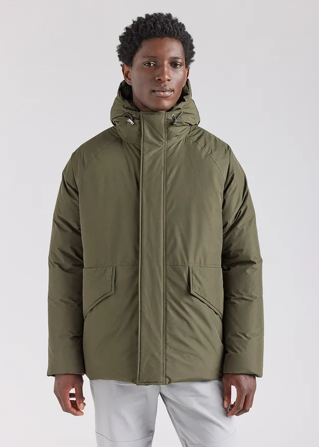 parka-courte-homme-pyrenex-covert-deep-khaki-duvet-naturel image 1