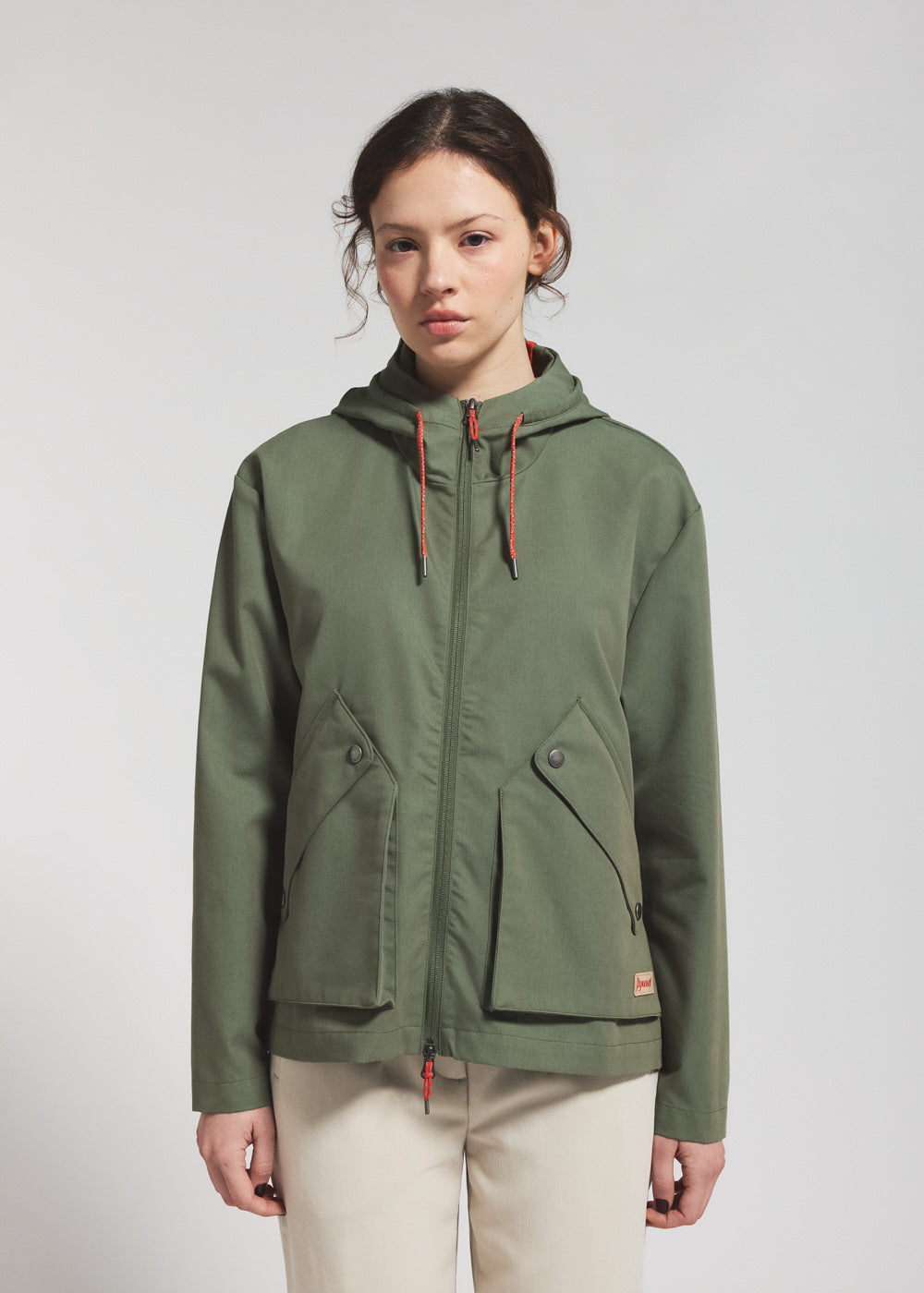 pyrenex-waterfall-veste-l-g-re-capuche-femme-khaki image 1