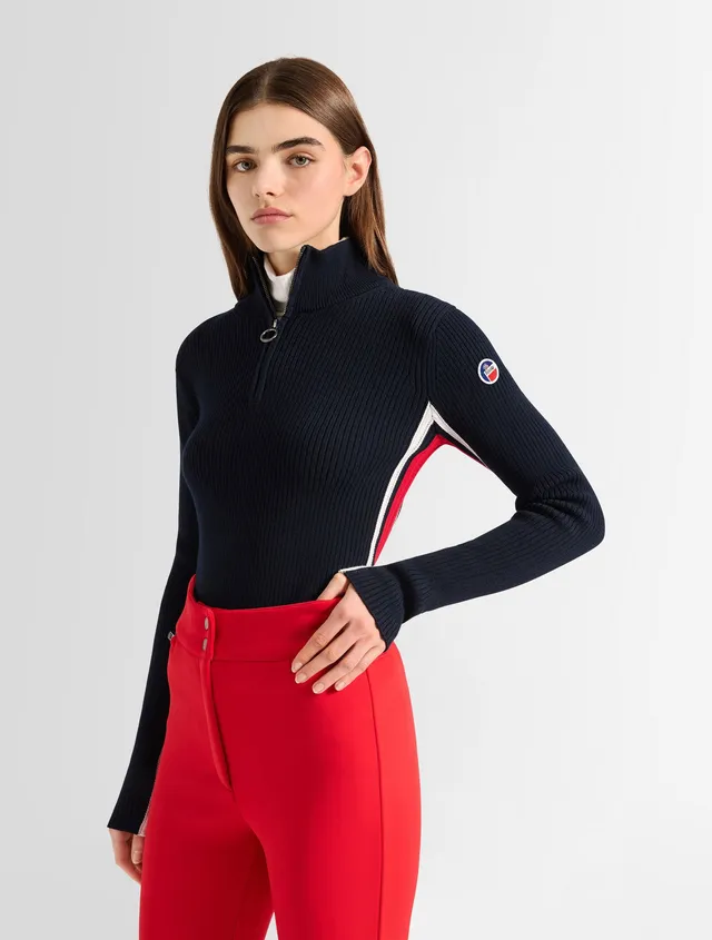fusalp-deltanao-pull-demi-zip-maille-c-tel-e image 1