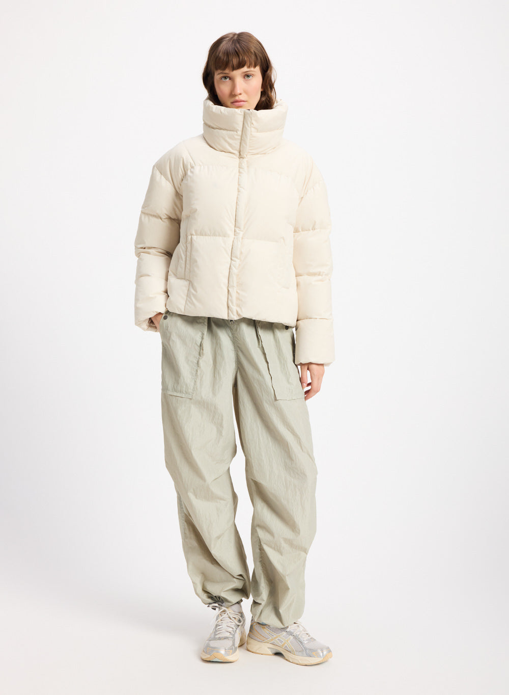 pyrenex-harmonie-crop-doudoune-courte-femme-beige-clair image 2