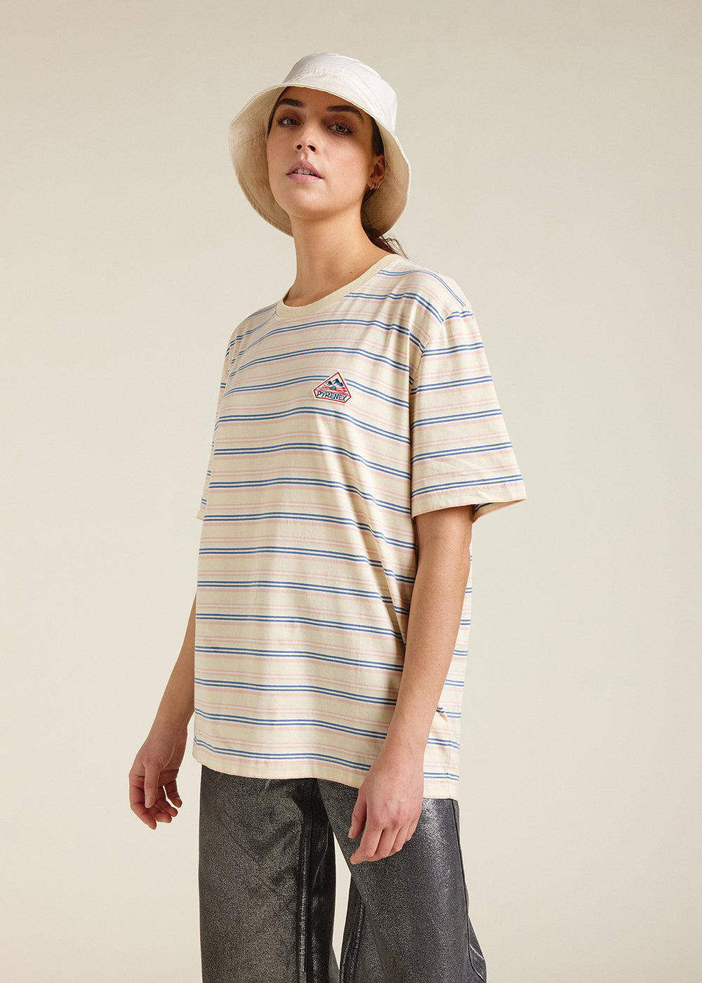 pyrenex-horizon-t-shirt-unisexe-rayures-anise-flower image 4
