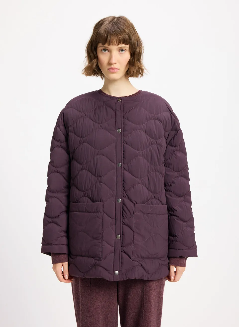 pyrenex-sienna-doudoune-l-g-re-femme-bordeaux image 1