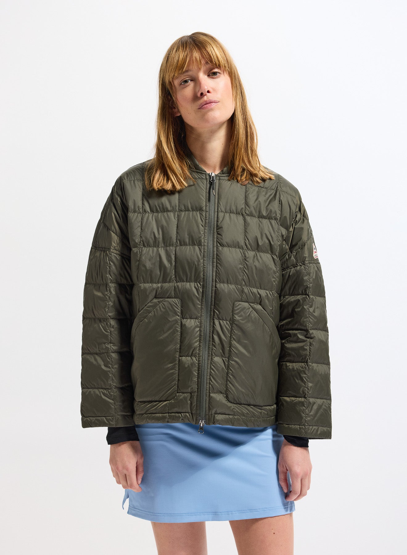 pyrenex-gypse-doudoune-l-g-re-femme-vert-kaki image 1