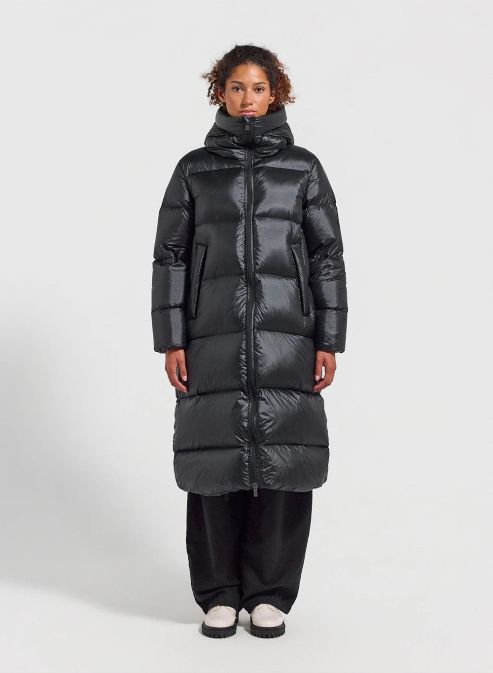 pyrenex-oriela-doudoune-longue-femme-noire image 1