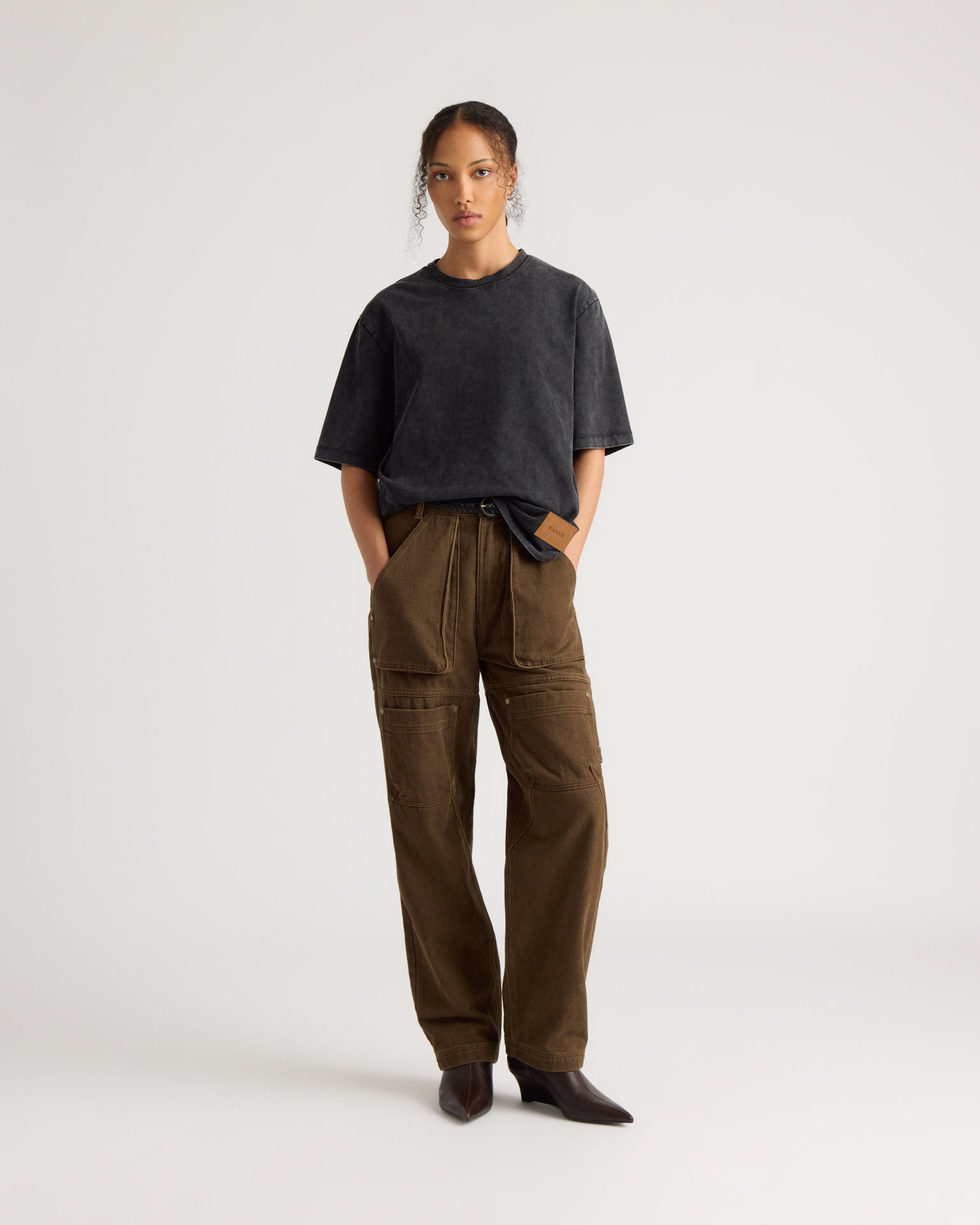kanuk-kiamika-pantalon-cargo-en-serg-jambe-ballon-femme-2 image 1